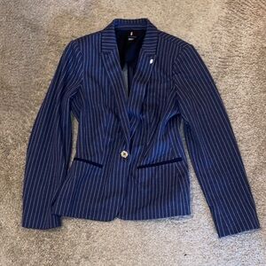 Tommy Hilfiger Blue Striped Blazer